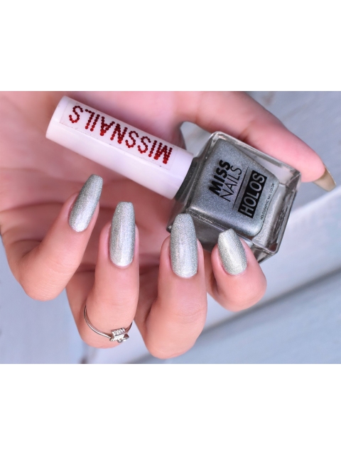 

MISS NAILS Holographic Long Lasting & Cruelty Free Nail Free Nail Polish, Multi