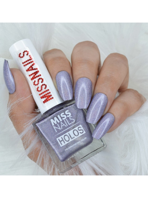 

MISS NAILS Holographic Long Lasting & Cruelty Free Nail Free Nail Polish, Multi