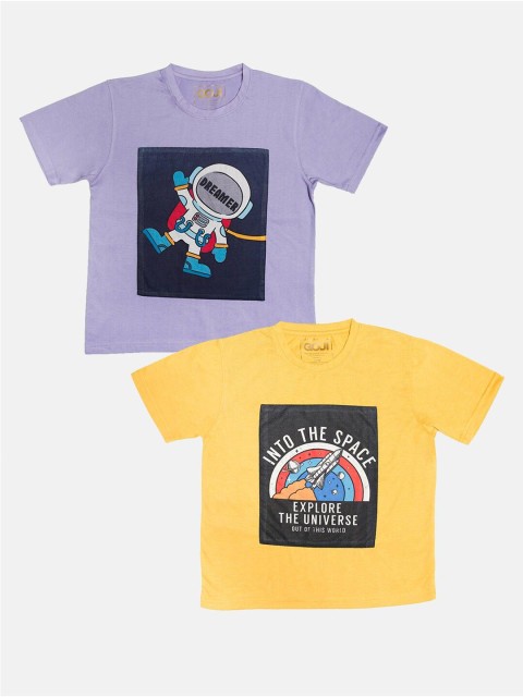 

GOJI Boys Assorted Dyed Henley Neck T-shirt