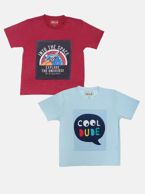 

GOJI Boys Assorted Typography Printed T-shirt