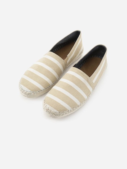 

FRATERNITY Men Brown Striped Espadrilles