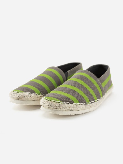 

FRATERNITY Men Grey Striped Espadrilles