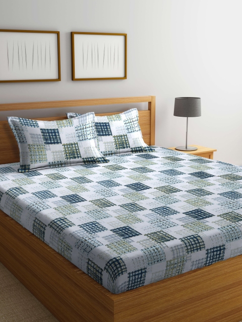 

BOMBAY DYEING Unisex Green Bedsheets