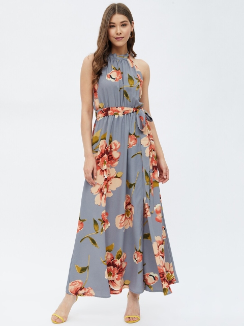 

Harpa Grey Floral Maxi Dress