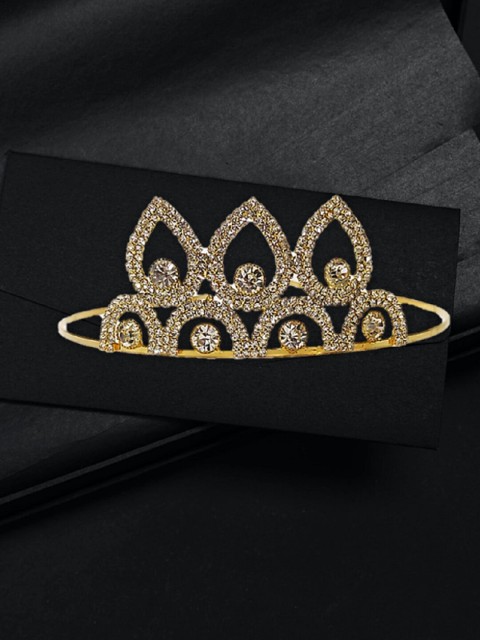 

Proplady Girls Gold-Toned Embellished Tiara