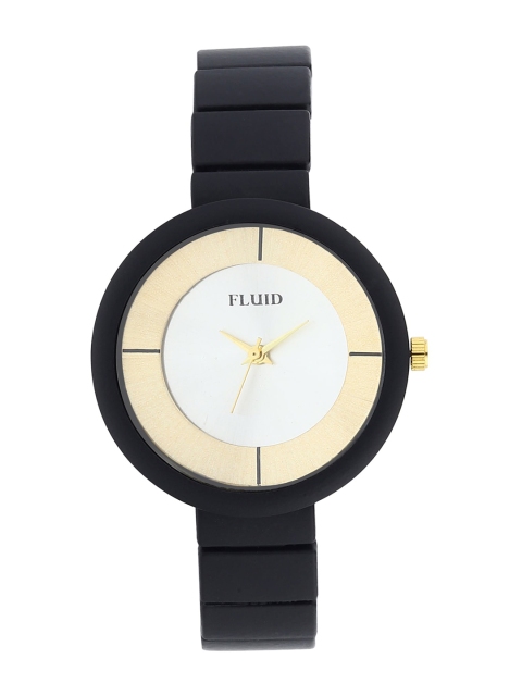 

FLUID Women White Dial & Black Straps Analogue Watch FL-014-BK01