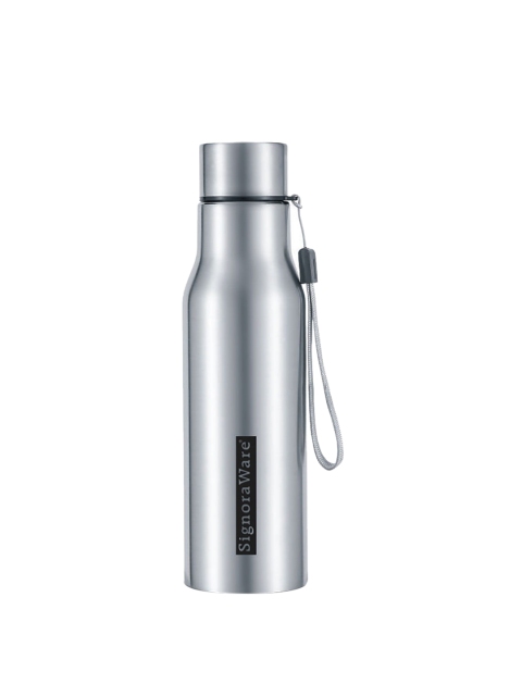 

SignoraWare Silver-Toned Solid Stainless Steel Water Bottle