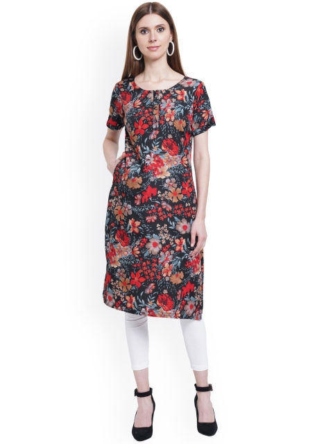 

KALINI Women Multicoloured Printed Crepe Kurta, Multi