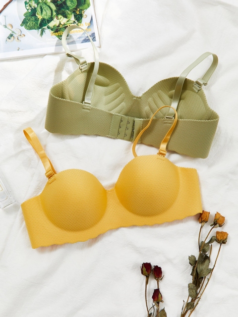 

URBANIC Pack of 3 Blue & Green Lightly Padded Bra