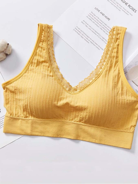 

URBANIC Women Yellow Bra