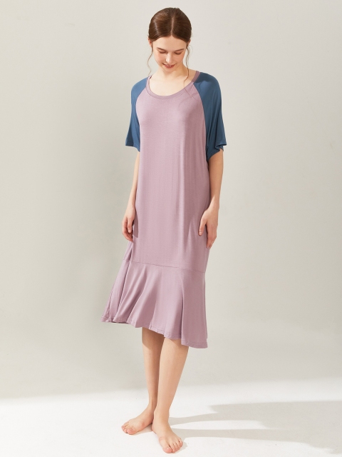 

URBANIC Women Purple Nightdress