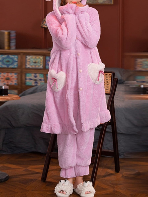 

URBANIC Women Pink Night Suit