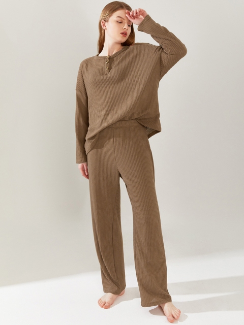 

URBANIC Women Khaki Night suit