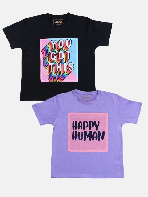 

GOJI Boys Assorted Typography Printed T-shirt