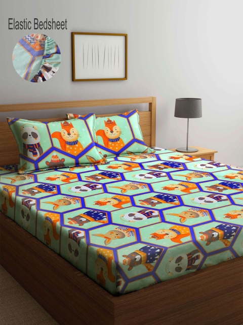 

KLOTTHE Unisex Kids Multi Bedsheets, Blue