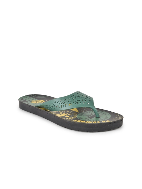 

Liberty Women Green & Yellow Printed Sliders