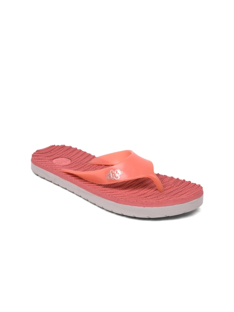 

Liberty Women Peach-Coloured & White Striped Sliders