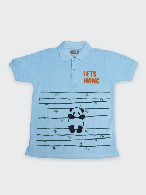 

GOJI Boys Blue Striped Applique T-shirt