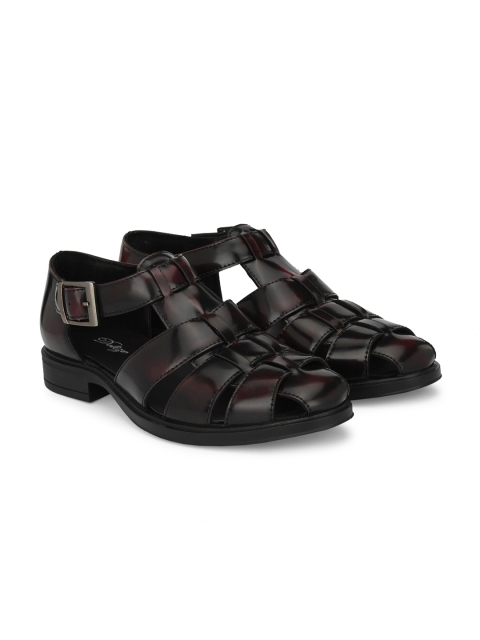 

Delize Men Burgundy Shoe-Style Sandals