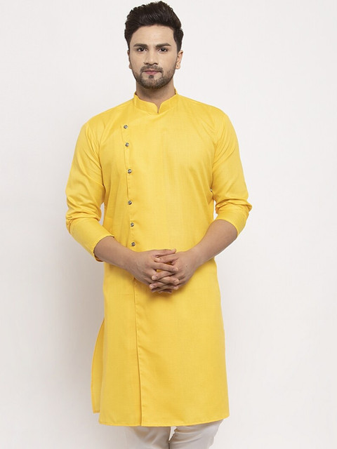 

Benstoke Men Yellow Kurta