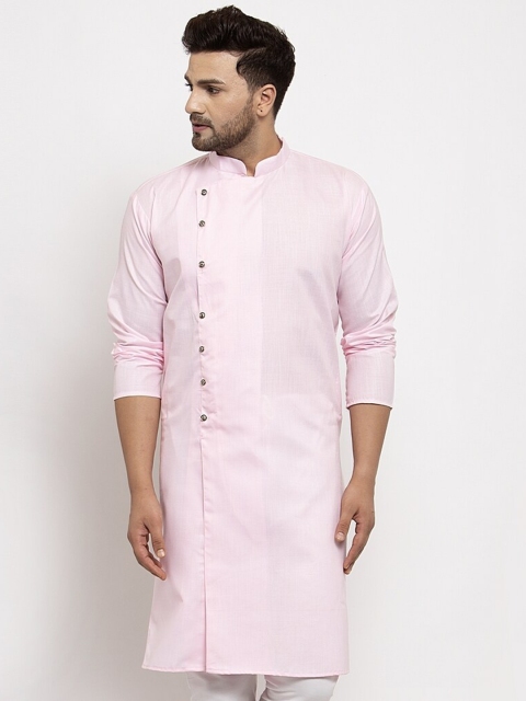 

Benstoke Men Pink Gotta Patti Kurta