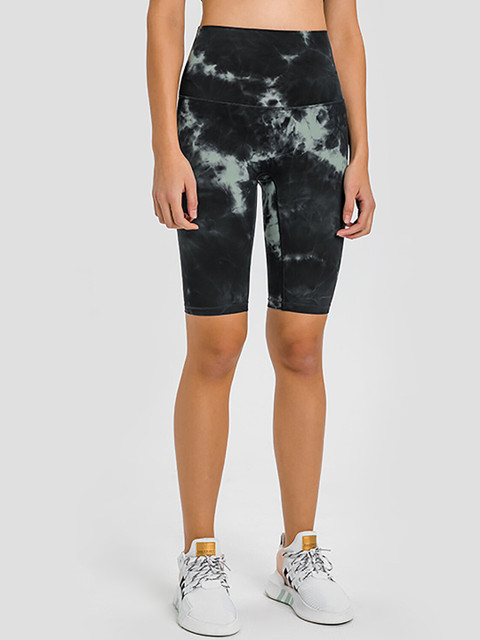 

URBANIC Women Green Printed Slim Fit High-Rise Shorts