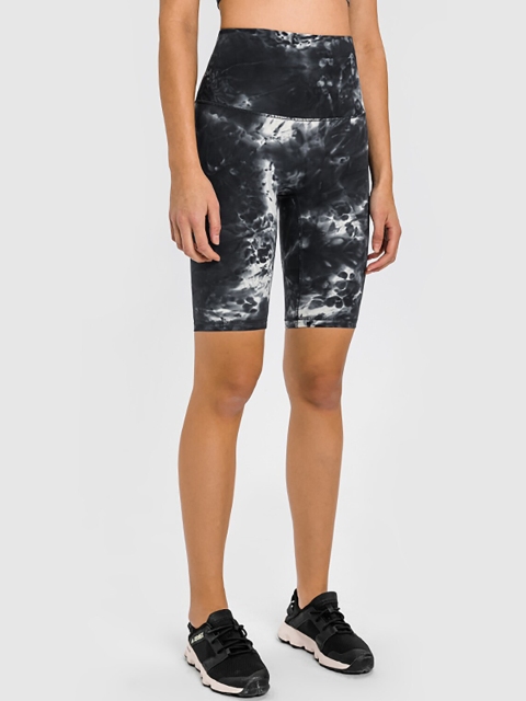 

URBANIC Women Grey Printed Slim Fit High-Rise Shorts