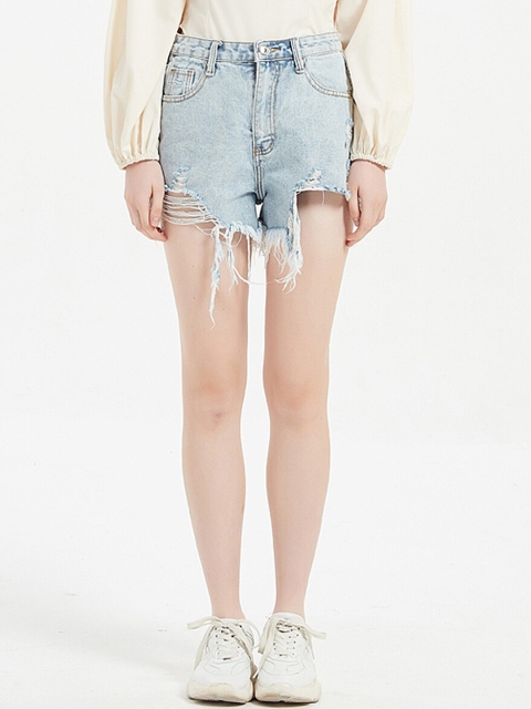 

URBANIC Women Blue Denim Shorts