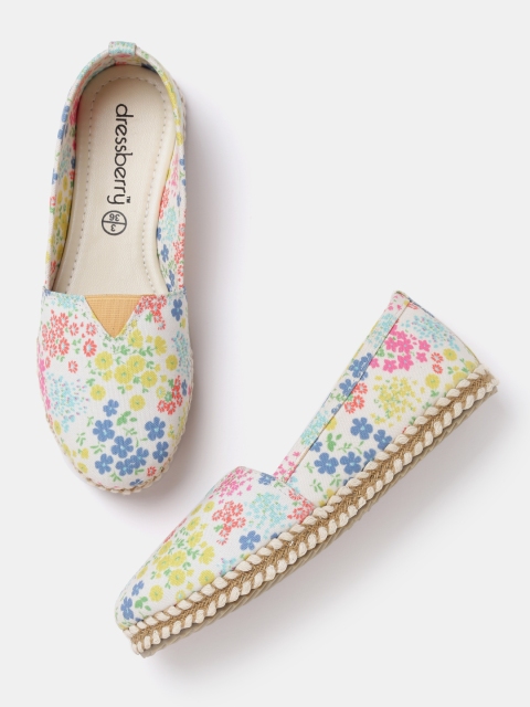 

DressBerry Women Multicoloured Printed Espadrilles, Multi