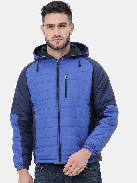 

Plutus Men Blue Black Outdoor Puffer Jacket