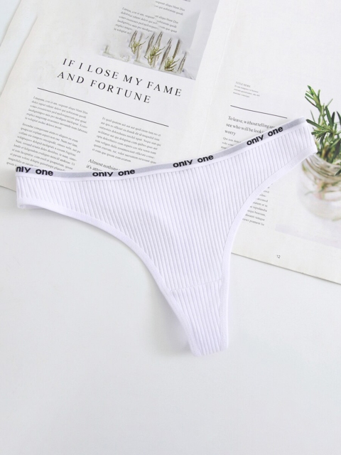 

URBANIC Women White Patterned Cotton Basic Briefs