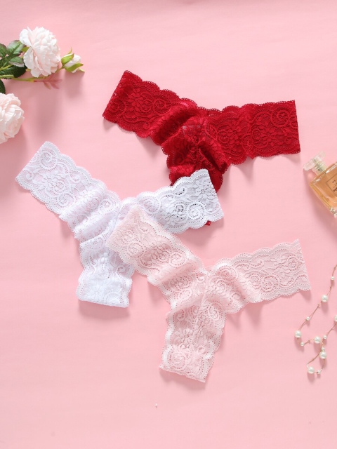 

URBANIC Women Pack of 5 Lace Briefs, Multi