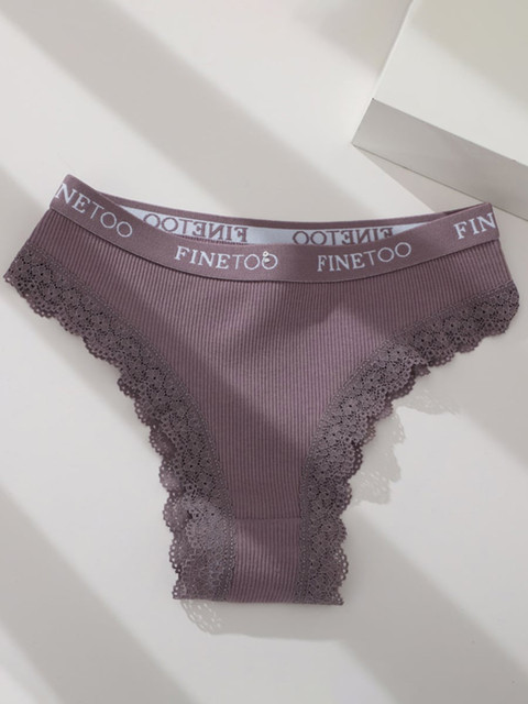 

URBANIC Women Brown Patchwork Cotton Briefs 64382