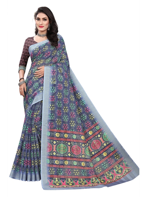 

Pisara Lavender & Grey Floral Silk Cotton Saree