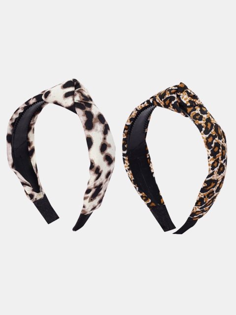 

Kryptic Girls Beige & White Set of 2 Hairband