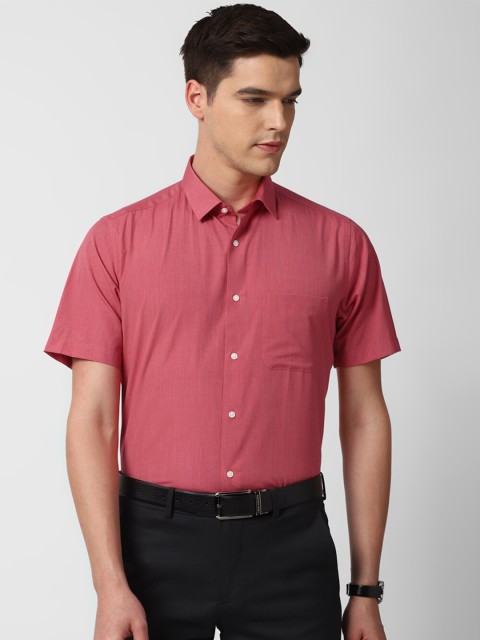 

Peter England Men Red Formal Shirt