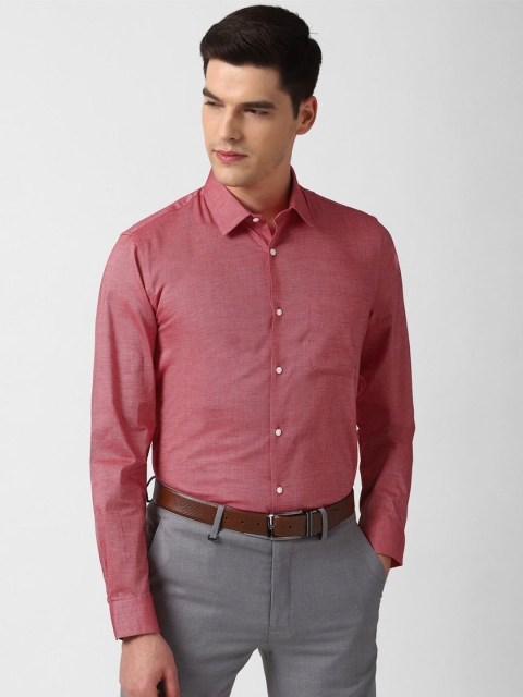 

Peter England Men Red Slim Fit 100% Cotton Formal Shirt