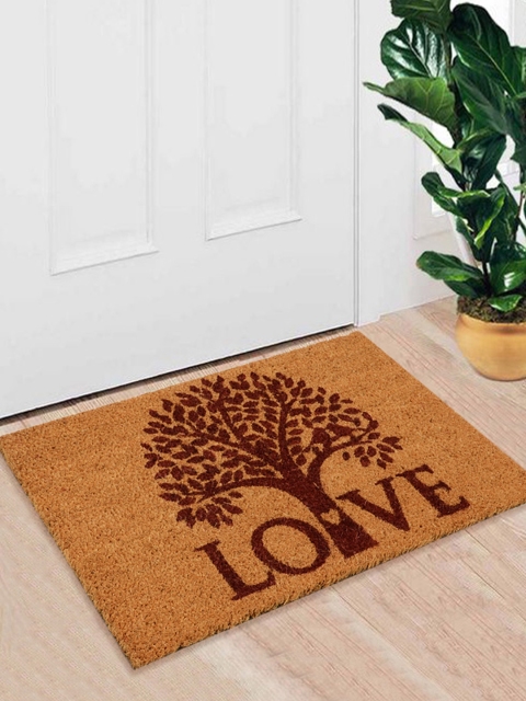 

Saral Home Beige Rectangular Anti-Skid Coir Doormat
