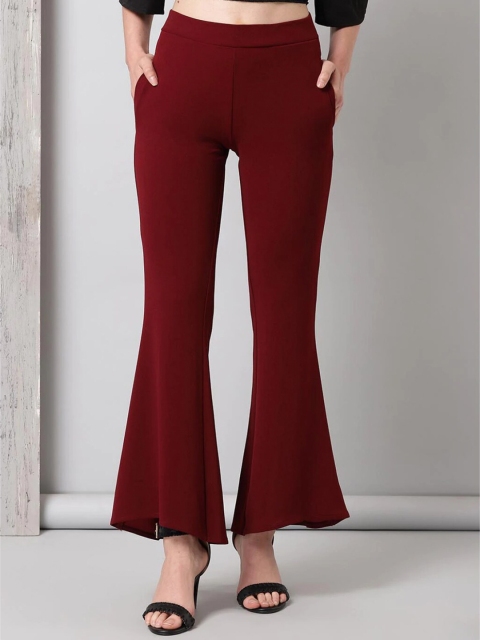 

Lakshita Women Maroon Solid Jeggings
