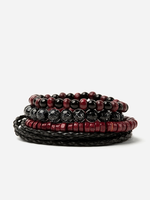 

FRATERNITY Men 4 Black & Brown Bracelet