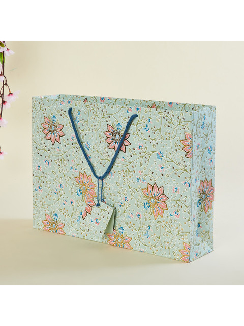 

Home Centre Multicoloured Printed Paper Gift Bag, Multi
