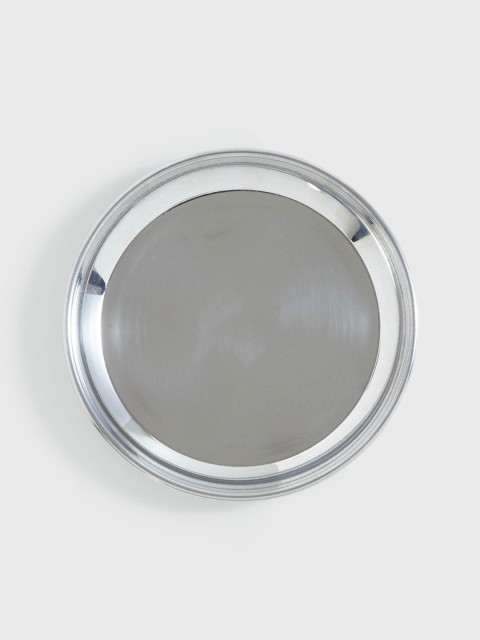 

Home Centre Silver-Toned Solid Stainless Steel Food Platter