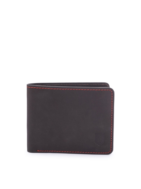 

TOM LANG LONDON Men Brown Leather Two Fold Wallet