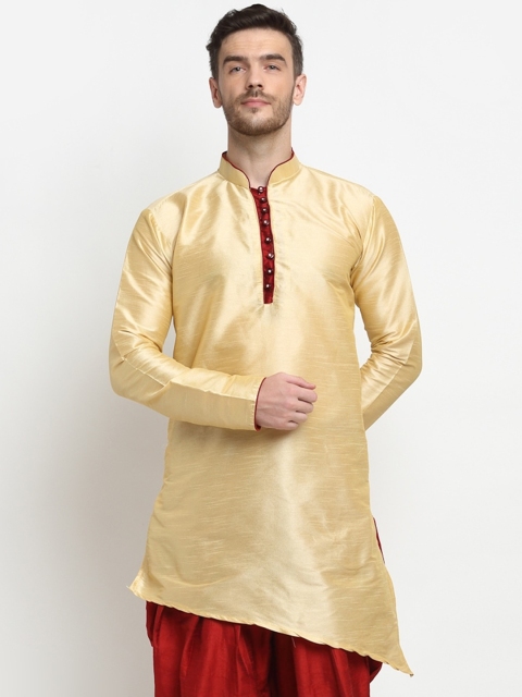 

Benstoke Men Gold-Toned Thread Work Kurta