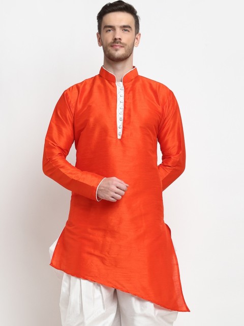 

Benstoke Men Red Thread Work Kurta