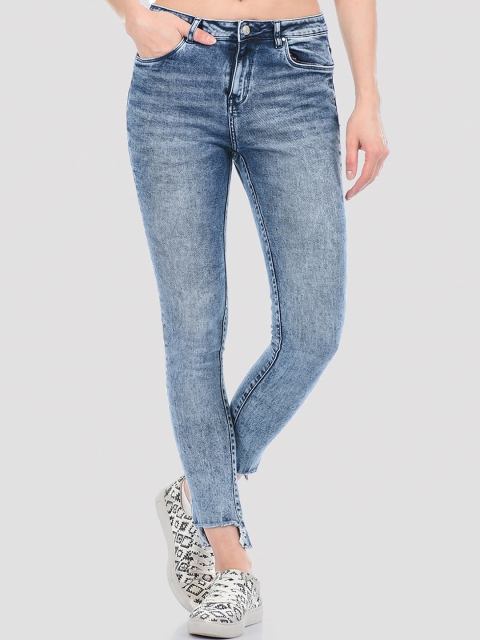 

TALIA Women Blue Skinny Fit Heavy Fade Stretchable Jeans