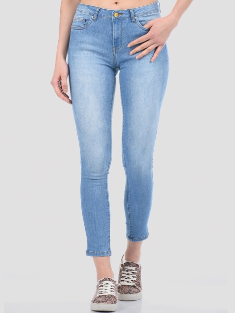 

TALIA Women Blue Skinny Fit Heavy Fade Stretchable Jeans
