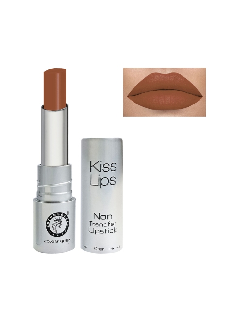 

Colors Queen Kiss Lips Non-Transfer Matte Lipstick - Nudet, Brown