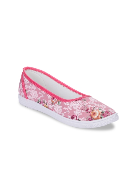 

Liberty Women Pink Printed PU Slip-On Sneakers