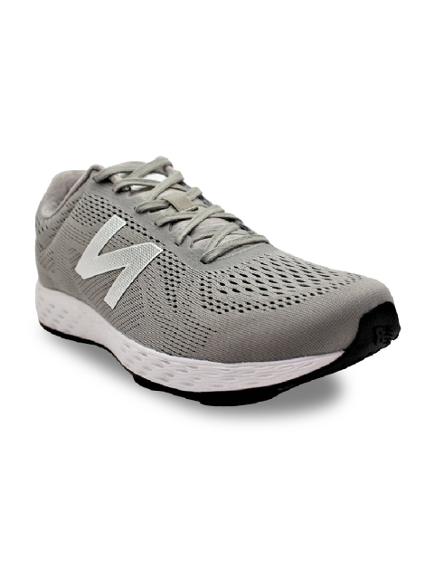 

New Balance Men Grey Mesh Running Shoes